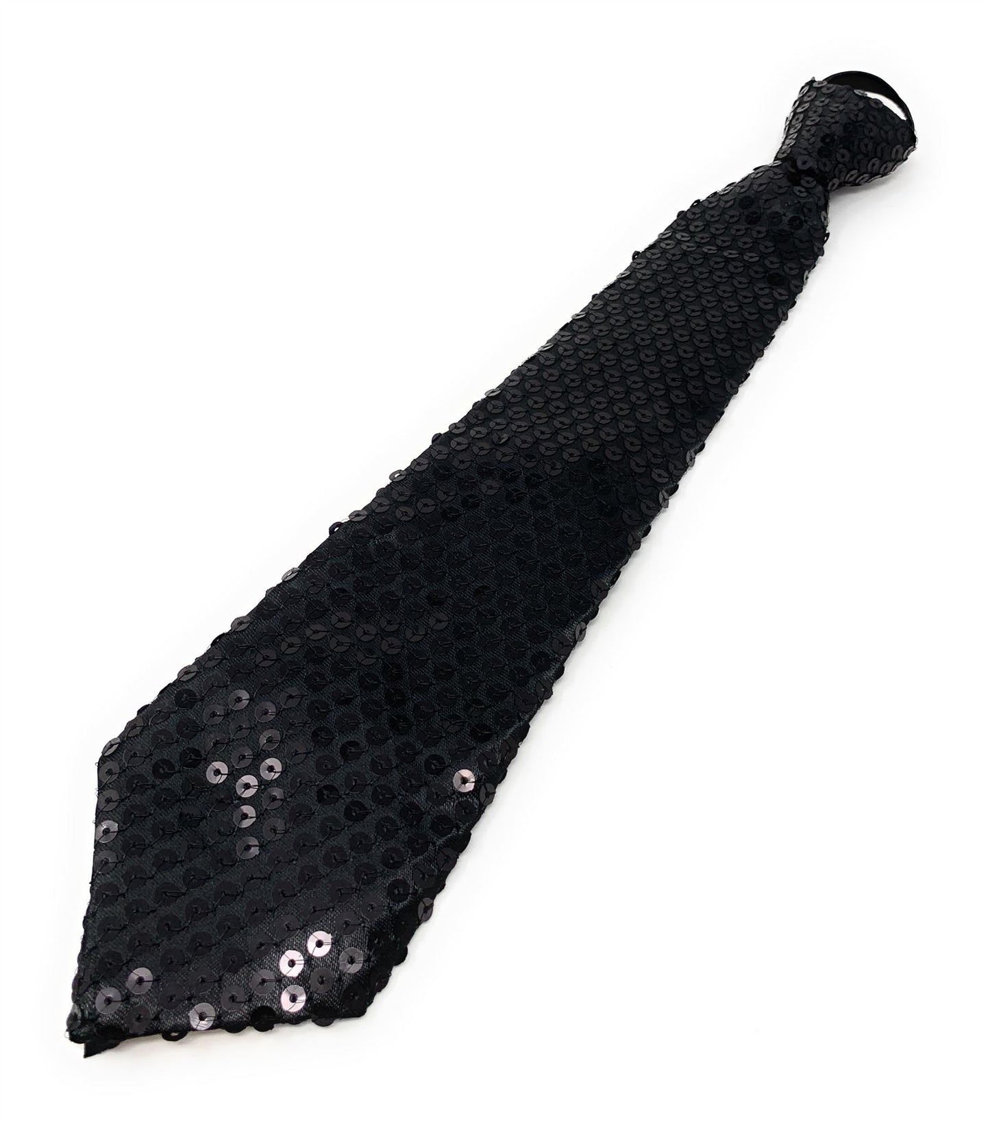 Sequin Pre Tied Adjustable Neck Tie Fancy Dress Party Clip On New