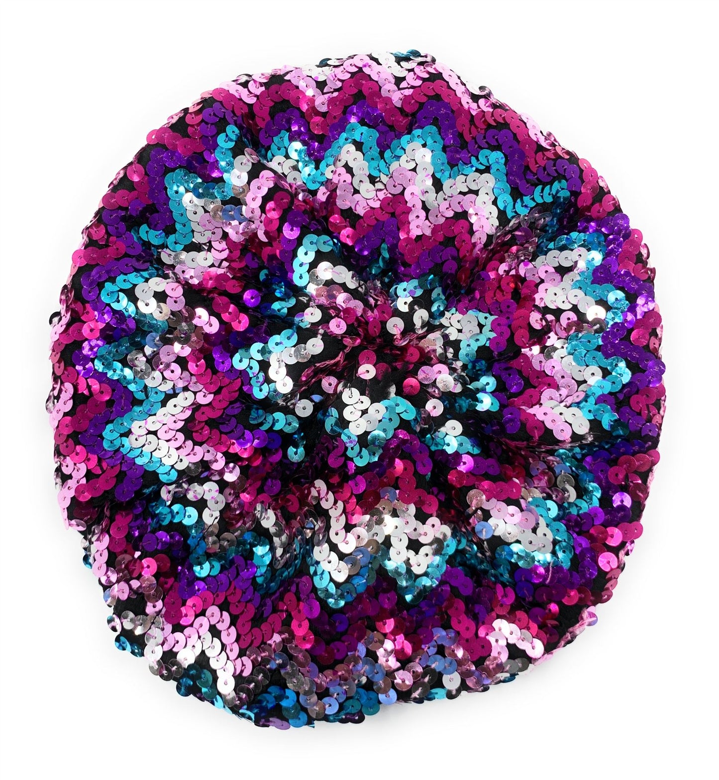 Gorro de aleta elástico con lentejuelas de colores, gorro de boina, gorro elástico elegante