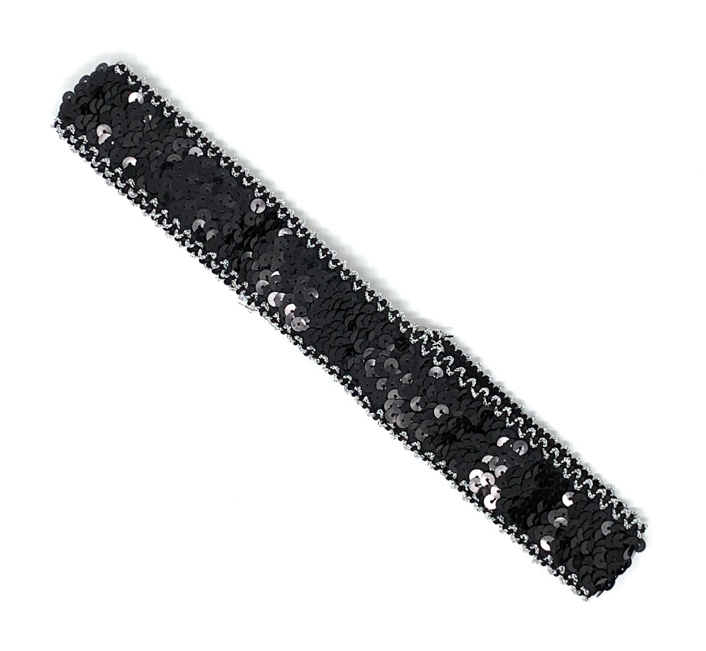 Sequin Wide Slim Stretch Elastic Belt Waist Band Corset Paillette Ladies